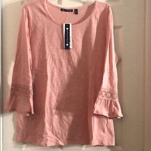 Women’s 3/4 length embellished sleeve shirt